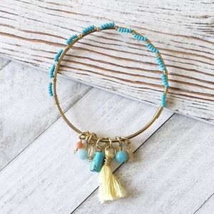 Artisan Jewelry Collection - Amarela Beaded Bangle Bracelet